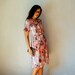 vintage ASCOT BOW dress / 1960s autumn floral print office dress