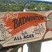 Vintage Badminton Game by Winston - Includes 5 rackets, 2 Birdies (or Shuttlecocks), Original Net and Original Box