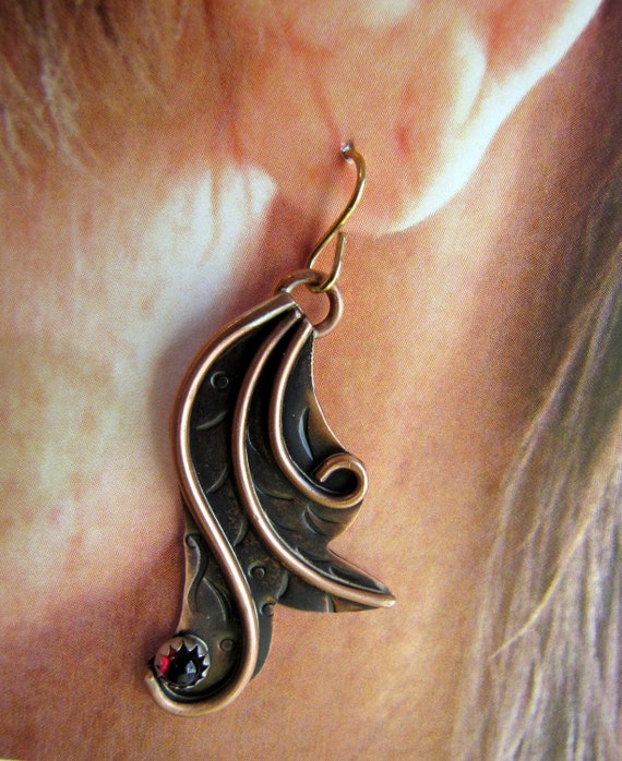 Graceful Copper and Earrings