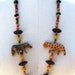 1980s Wild Beasts Necklace, Chunky, Ethnic
