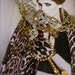 ON HOLD final payment The Heiress' Pet: Vintage Assemblage Necklace Leopard on Chain with Fur Key One of a Kind ooak