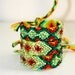 The Original Swarovski Crystal Friendship Bracelet- Daisy Design ( Green, Yellow & Red)