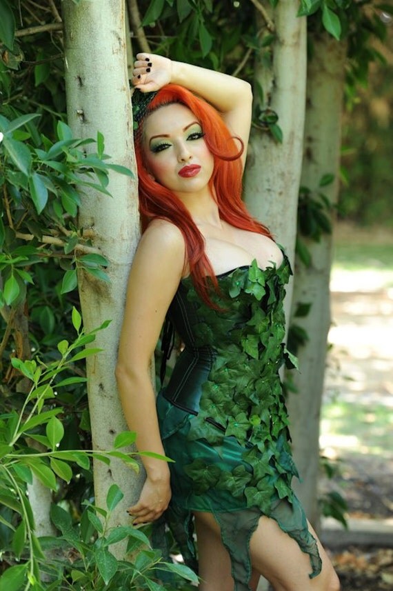 Items Similar To Poison Ivy Costume Cosplay Set 3 Pc With Corset