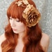 Autumnal hair clip - harvest rose - rose clip, fascinator