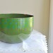 Reserved for Traci /// 1960s Mod Scandinavian Enamel VEFA Green and Blue Bowl by Merrill Ames West Germany