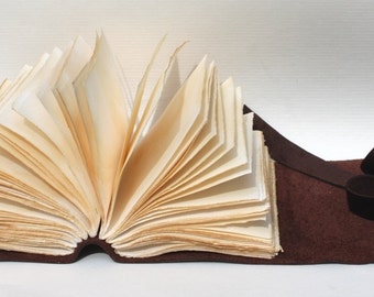 Aged Espresso - Leather Journal or Sketchbook - Handmade