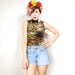 S A L E 90s Tiger Velvet Tank Top (Xs/S)