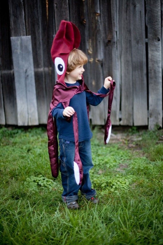 Giant Squid Kraken Octopus kids costume for by pipandbean on Etsy