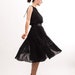 Vintage 1960s Dress - 60s Cocktail Dress - Sheer Black Chiffon