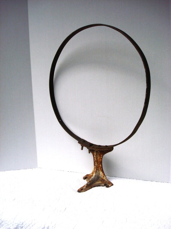 Vintage Schoolyard Basketball Hoop Wall Art
