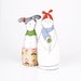 Kids - Couple or friends in Black and white - Dressed in Blue, green, pink and red - handmade Eco Friendly fabric dolls