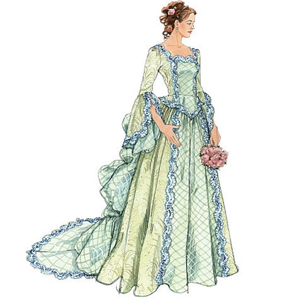 victorian wedding dress pattern