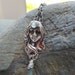 RESERVED - for Andrea - Art Nouveau Goddess Necklace - with Rainbow Moonstone and Sparkly Labradorite Antique Inspired Jewelry