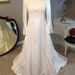 Reserved for Farahdillaffandy...60s Vintage Bianchi Hippie Ivory Satin Beaded Fitted Wedding Dress Small Petite
