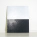 Sale . Minimalist Art Etching . Colorblock Print: Chiral ( in Light Blue and Charcoal Gray) .Print Size 10" x 12"