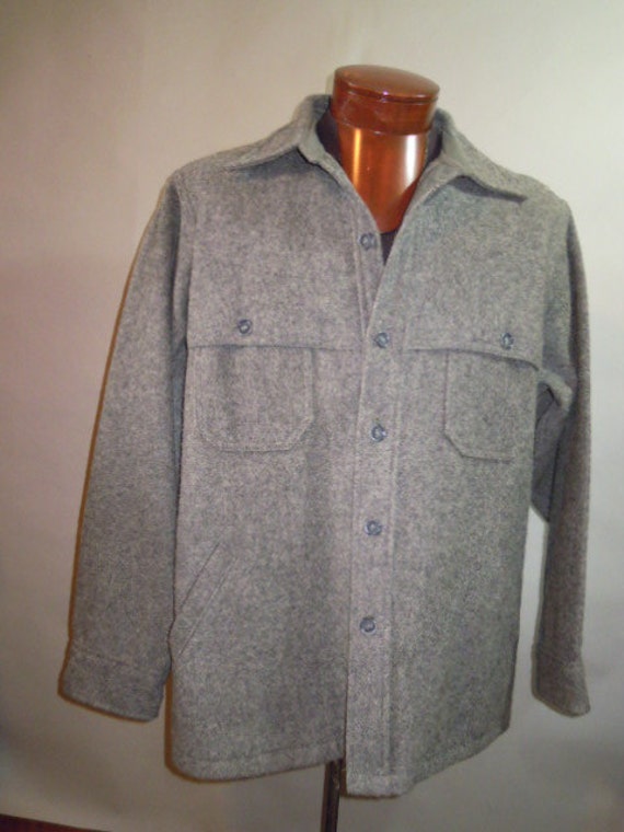 heavy wool shirt jacket