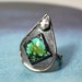 RESERVED for Daniel// Boho Trinket Ring in Turquoise and Sterling Silver --ready to ship in size 8--