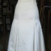 FURTHER REDUCED Wedding gown handmade in Canada Ivory satin adorned with vintage inspired embellishment