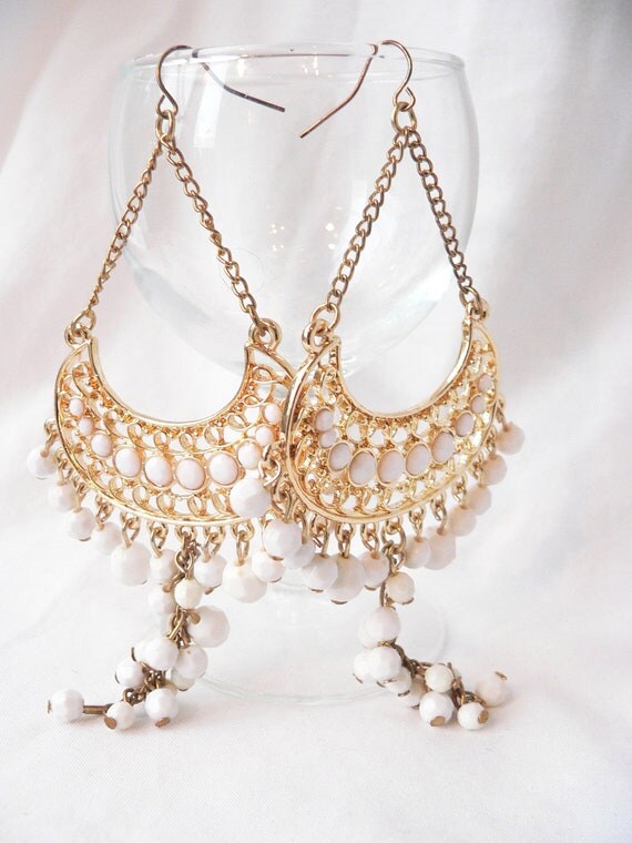Huge INDIAN CHANDELIER EARRINGS