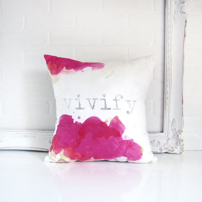Throw Pillow Cover 16x16 Original Fabric Design