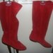 Vintage Suede Leather Slouch Boots Size 8 1/2 Good Condition Only 10 USD