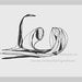 ACEO - Black and White, Abstract Line Drawing, ACEO, "On the Lookout", Original Art