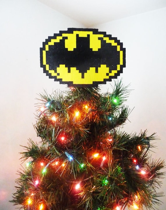 Items similar to Batman Perler Bead Christmas Tree Topper