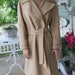 Tan Cashmere Wrap Coat