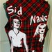 Sex Pistols Punk - Tartan Plaid Sleeveless Jacket - Sid Vicious & Nancy in Handcuffs -XSm 30-32" -new