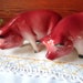 Red Pig Salt and Pepper Shakers, Hog Shakers
