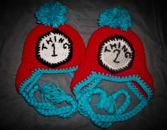 crochet twins gifts for 2 hat, twins, and Thing photography siblings, baby 1 Crochet Thing