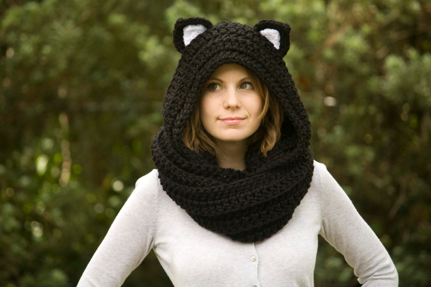 Hooded Scarf With Ears Crochet Pattern www.galleryhip ...