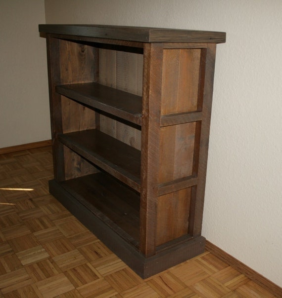 Rustic Reclaimed Bookshelf by EchoPeakDesign on Etsy