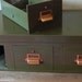 Industrial Metal 3 Drawer Cabinet,Green, Storage