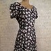 Grunge Dress - 80s/90s Blue and Pink Floral with Criss-Cross Straps