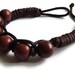 Mens bracelet, gift for him, bohemian, macrame bracelet, beaded jewelry, cord jewelry, OOAK