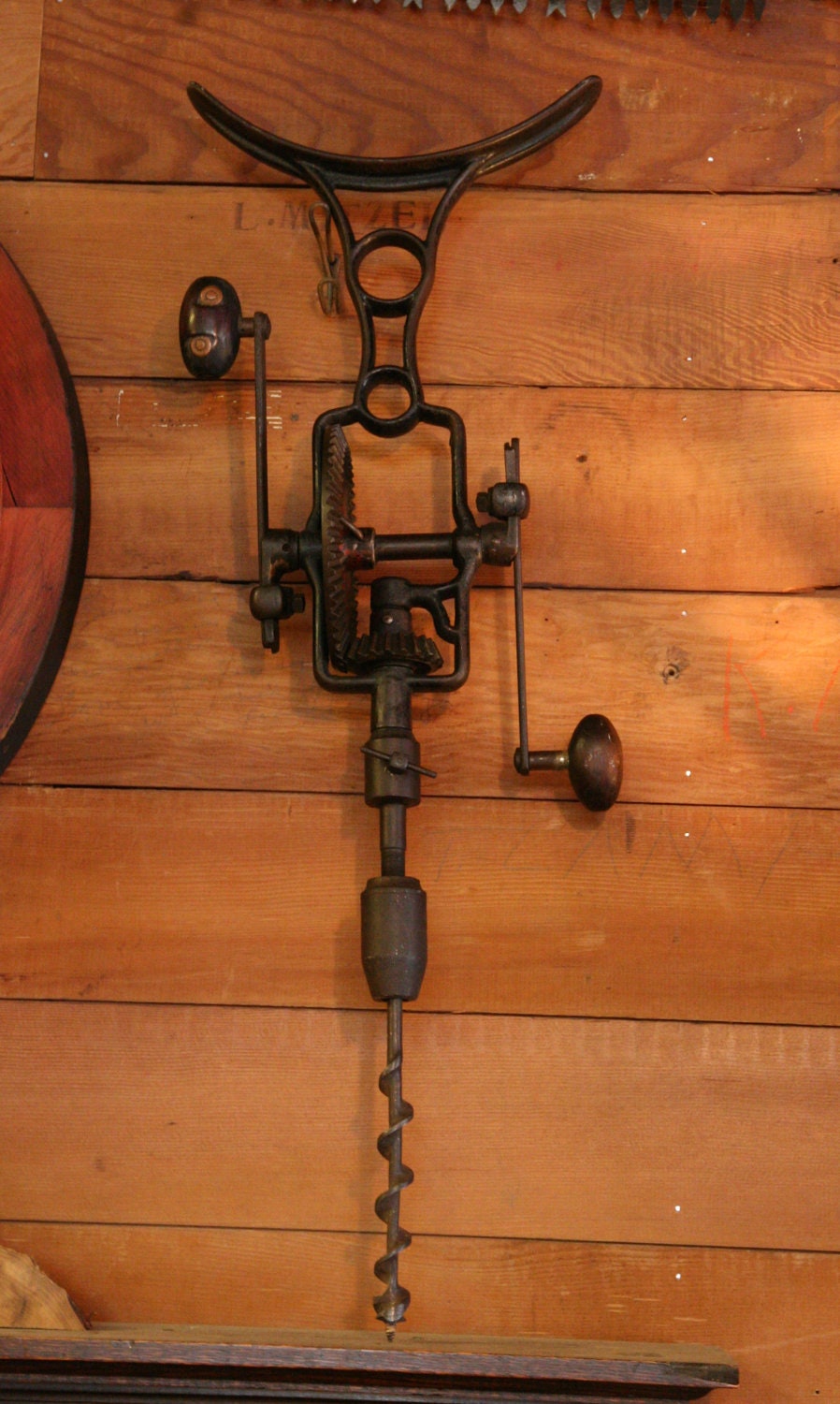 Double Crank Breast Drill Miller Falls No. 14 Very Unique