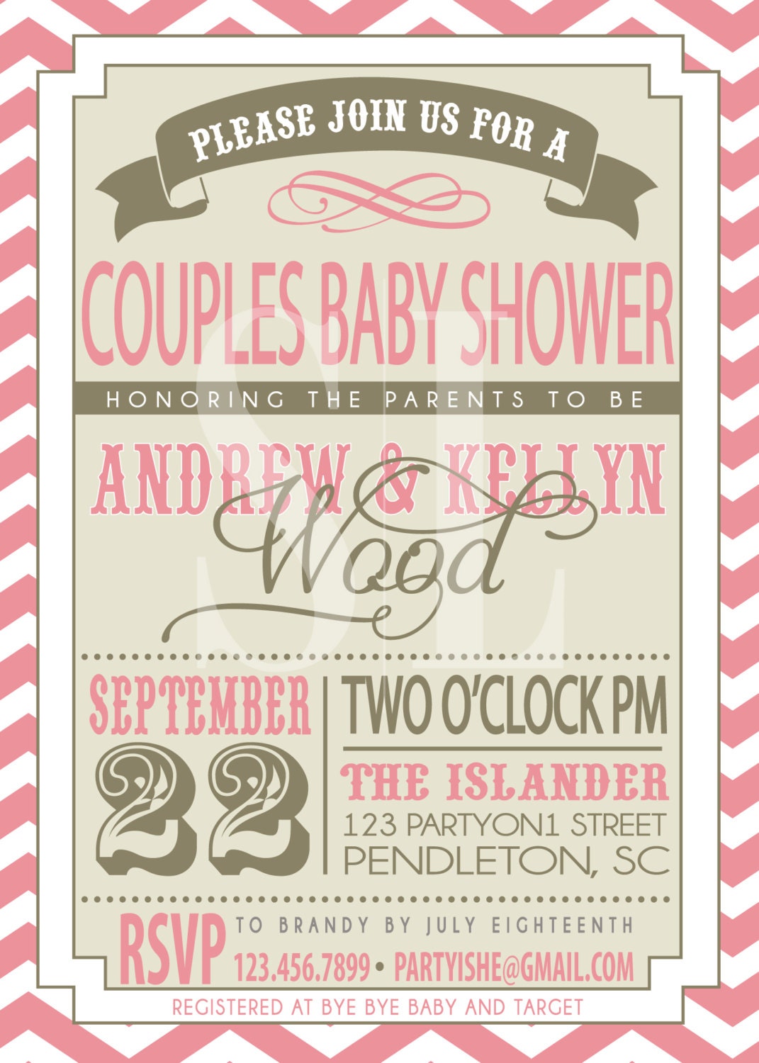 Couples Baby Shower Invitations 7