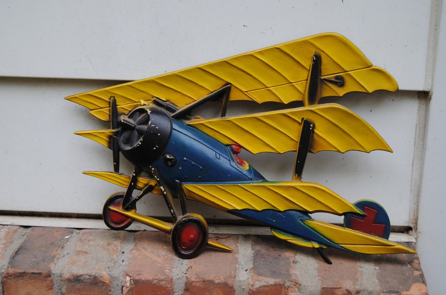 Vintage Model Airplane Sexton Metal Wall Decor Made In