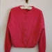 1960s Magenta Angora and Wool Cardigan