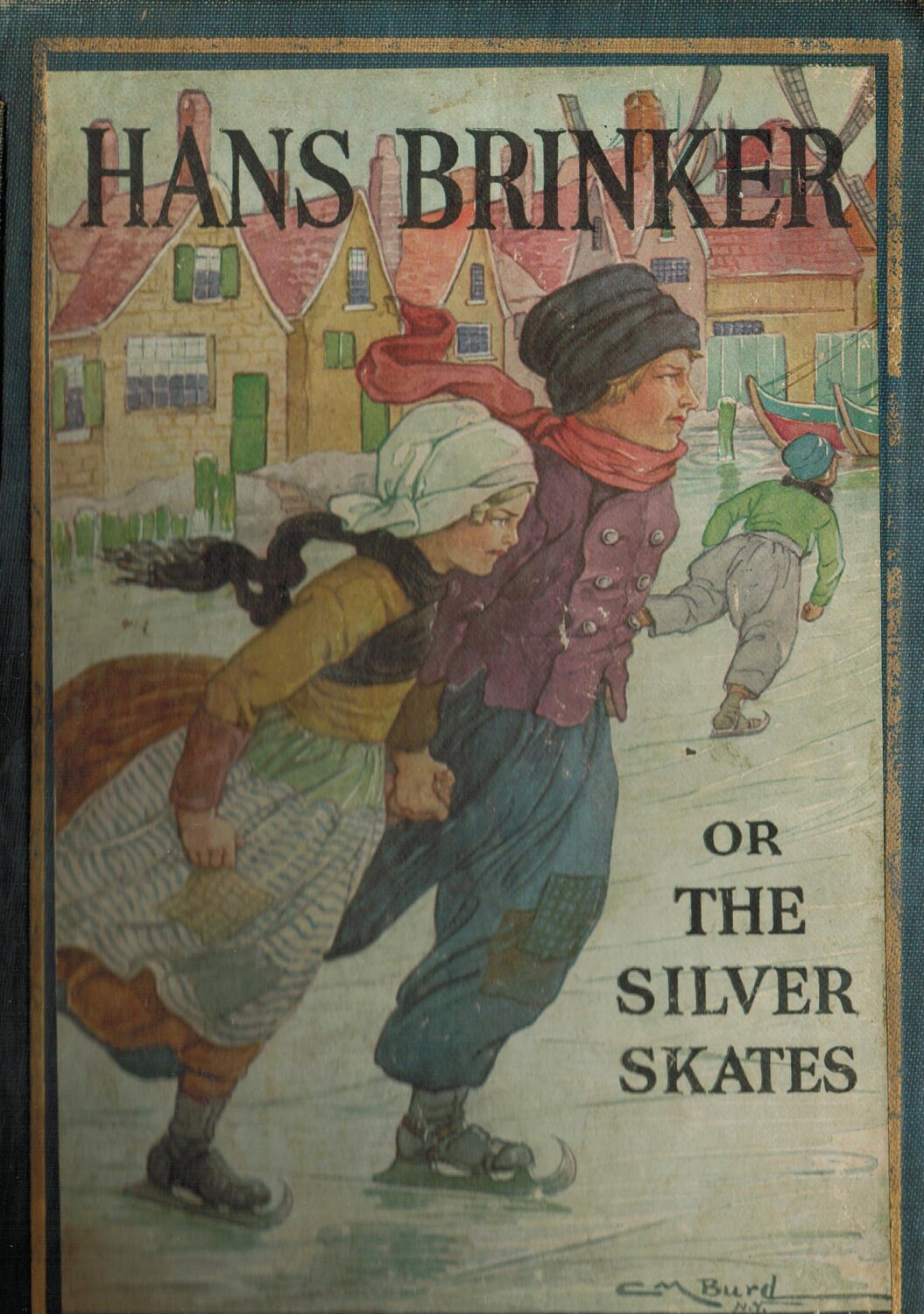 Hans Brinker or The Silver Skates 1925 edition book by Mary