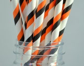 Halloween Party, 100 HALLOWEEN Orange and Black Paper Straws, Halloween Party, Trick or Treat, and Fall Carnival Theme Events, Diy Flags Il_170x135