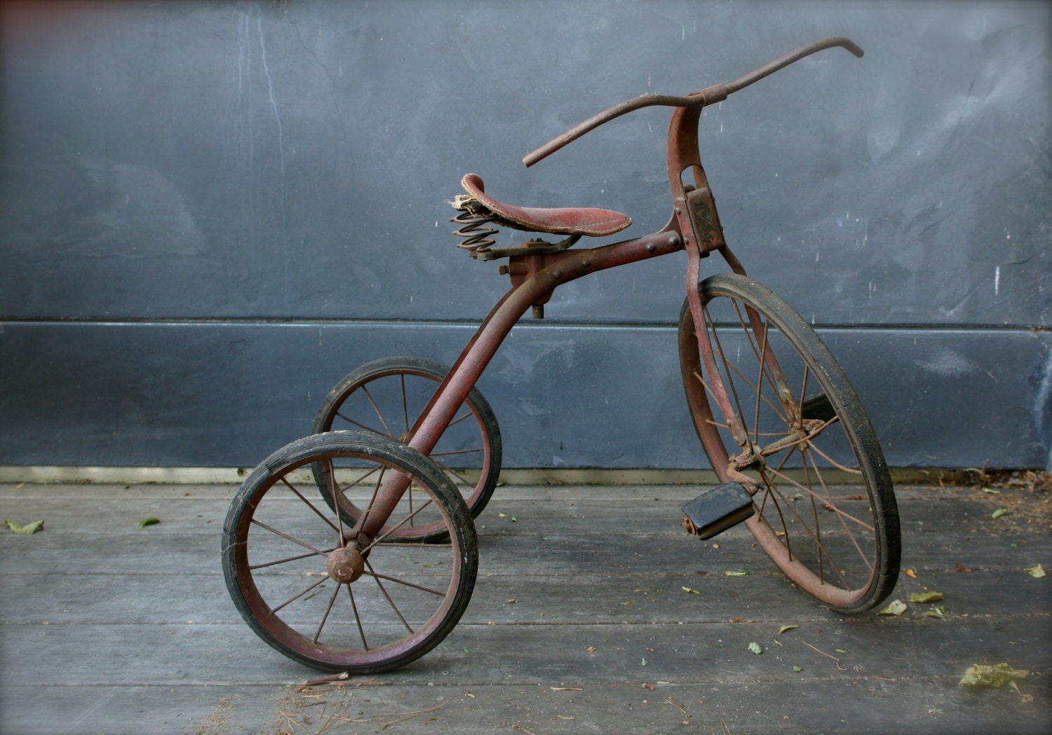 vintage tricycle with back seat