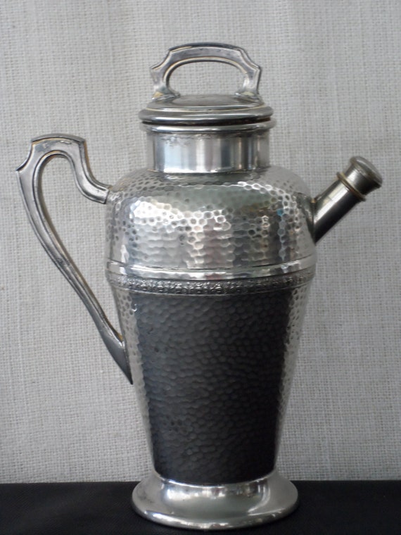 vintage aluminum cocktail shaker