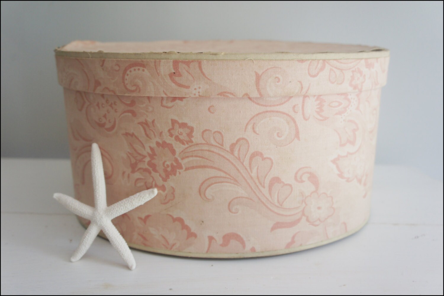 Vintage Pink Hat box