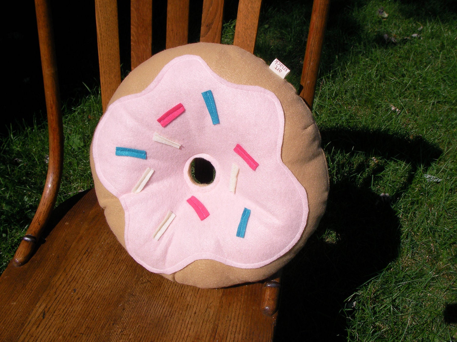 plush donut pillow