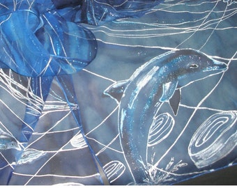 Silky prize custom made. Hand painted silk scarf/ wall hanging: the prize to the winner of a chess, checkers, halma etc tournament
