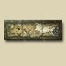 Abstract Pirate's Map Painting with Heavy Texture -- 20 x 60 -- A Pirate's Life for Me by Britt Hallowell