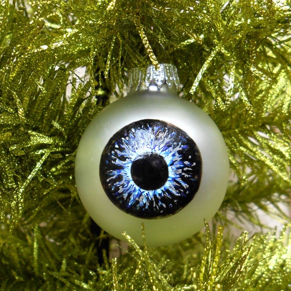 Items similar to Eyeball Ornament, Realistic Hand Painted Christmas Eye