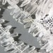 15.5" Strand Frosted Crystal Quartz Tusk or Point Beads . genuine gemstones